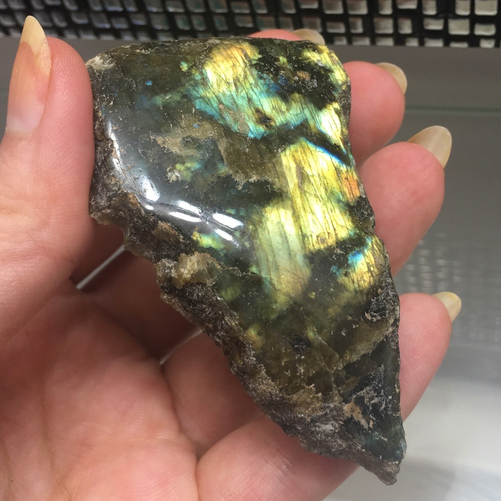 Gorgeous Canadian 3” Labradorite Crystal Specimen